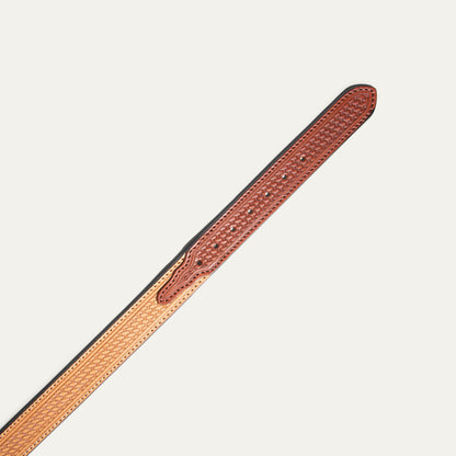 Hand-Tooled Basketweave Belt