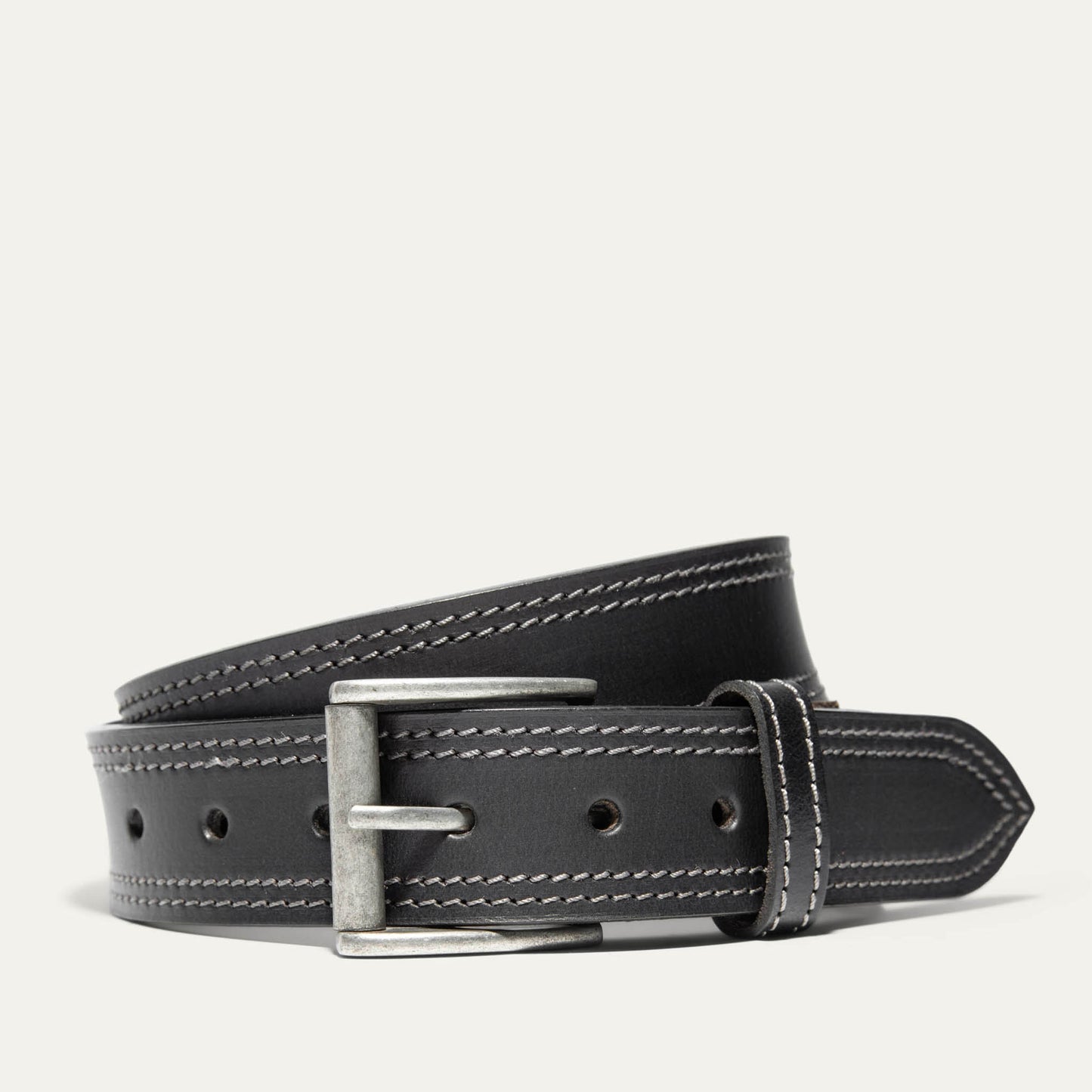 Double Stitch Antique Edge Work Belt