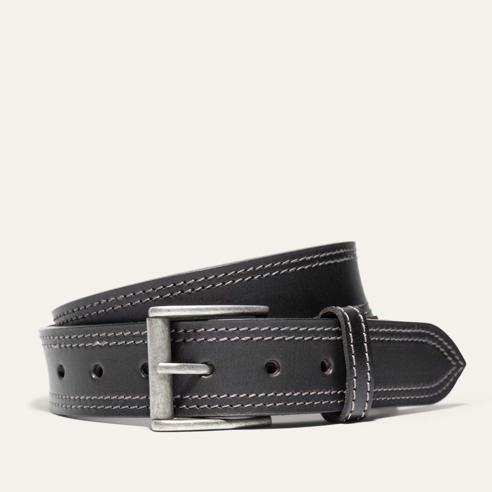 Double Stitch Antique Edge Work Belt - Will Leather Goods