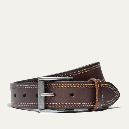Double Stitch Antique Edge Work Belt - Will Leather Goods