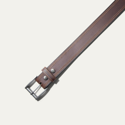 Double Stitch Antique Edge Work Belt