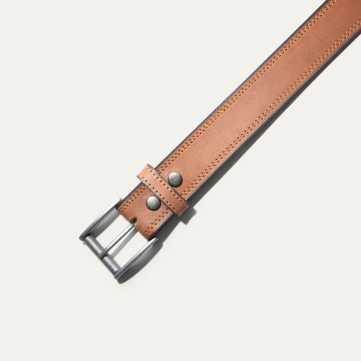 Double Stitch Antique Edge Work Belt