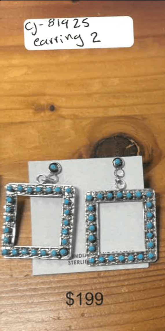 TURQUOISE EARRING SET - $199 - Will Leather Goods