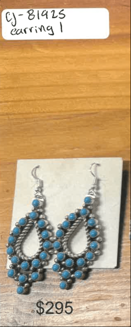 TURQUOISE EARRING SET - $295 - Will Leather Goods
