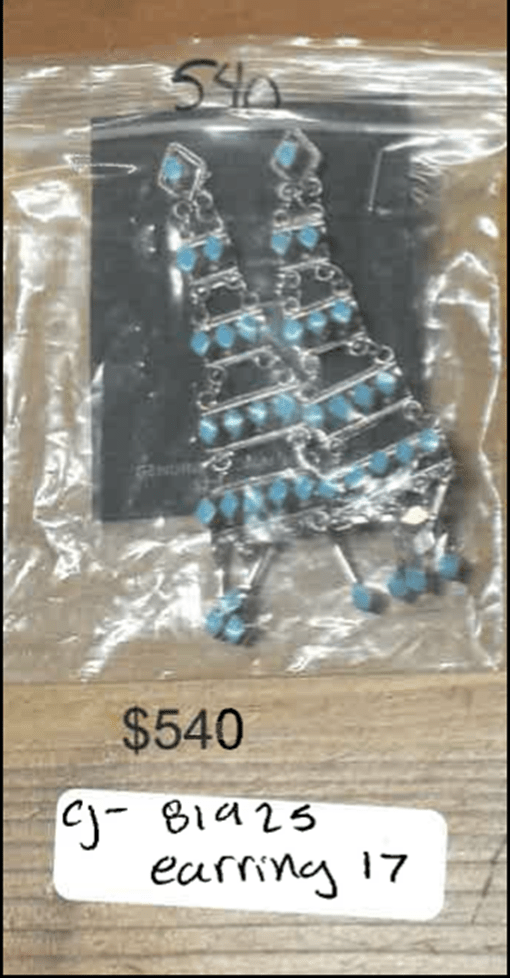 TURQUOISE EARRING SET - $540 - Will Leather Goods
