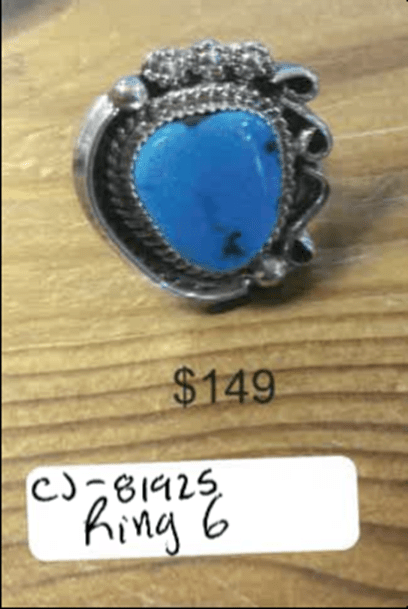 TURQUOISE RING - $149 - Will Leather Goods