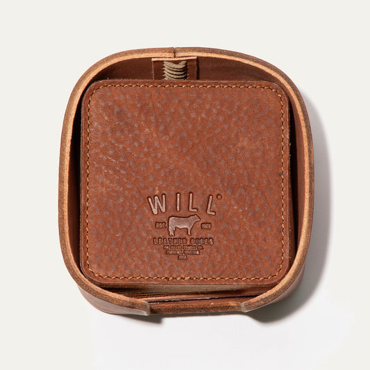 Set Of Eight Coasters - Will Leather Goods
