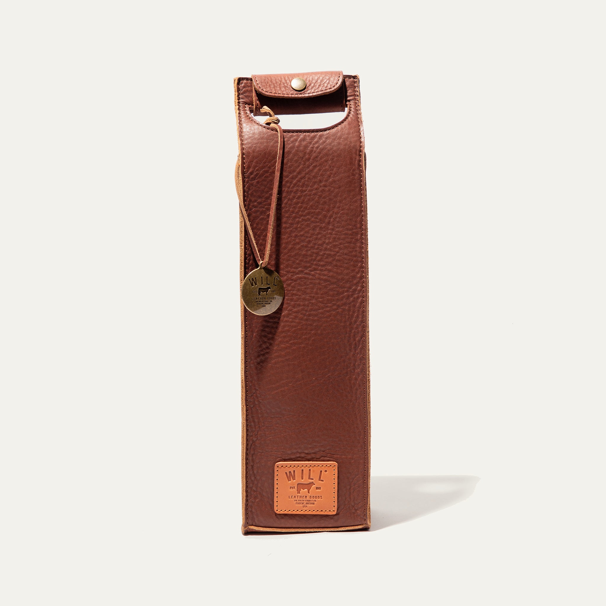Single Leather Wine Case - Will Leather Goods