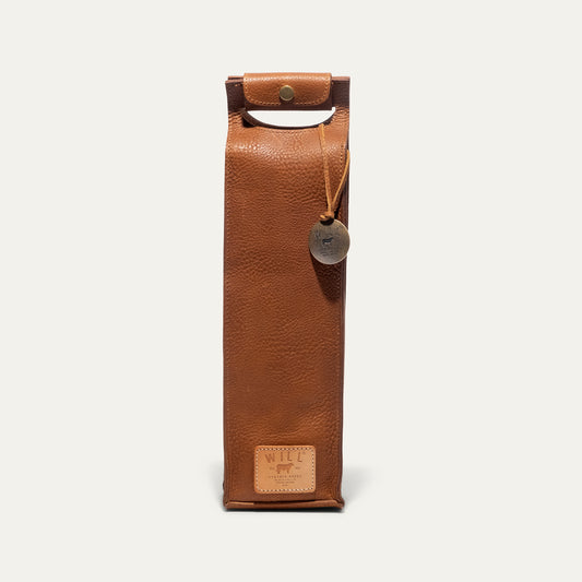 Single Leather Wine Case - Will Leather Goods