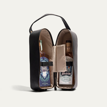 Hard Double Leather Wine Case