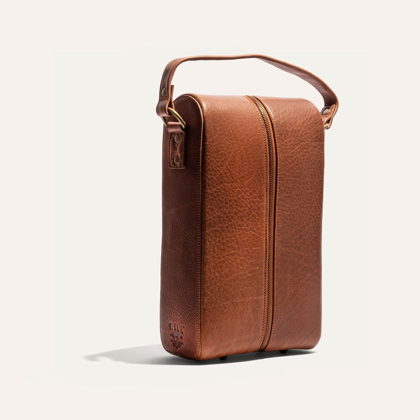 Hard Double Leather Wine Case