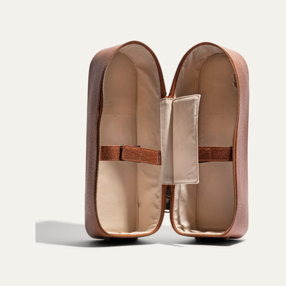 Hard Double Leather Wine Case