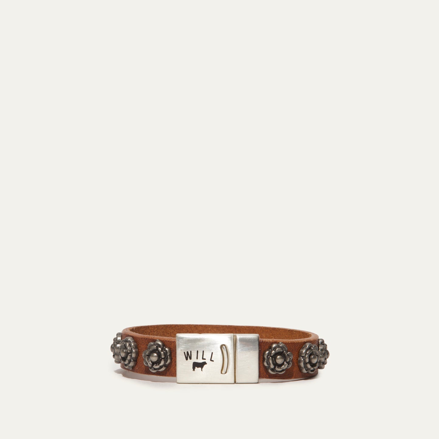 Magnetic Bracelet W/ Rose Studs