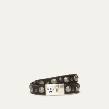 Magnetic Bracelet W/ Spike Studs