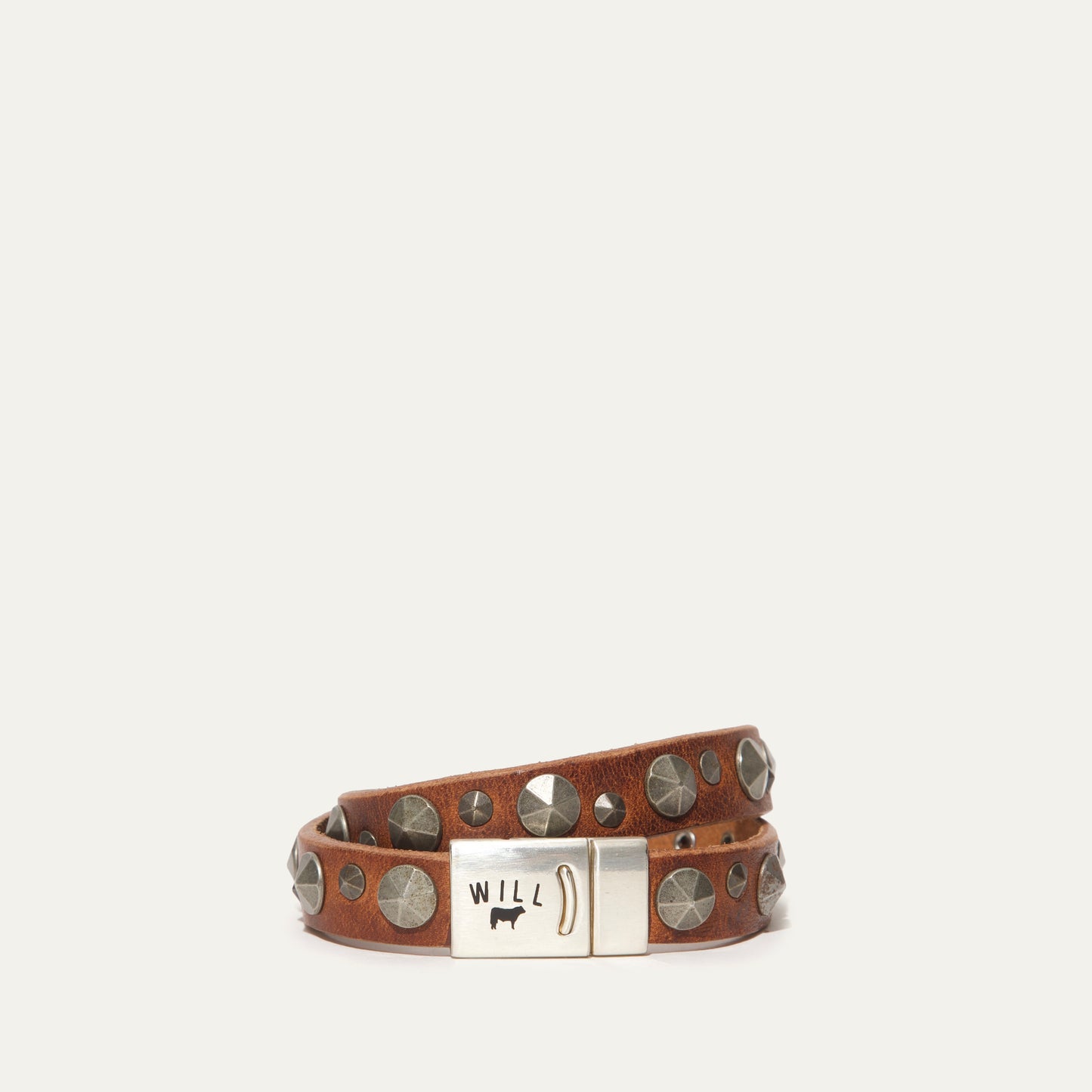 Magnetic Bracelet W/ Spike Studs