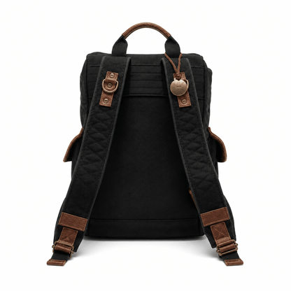 Lennon Canvas & Leather Backpack - Will Leather Goods