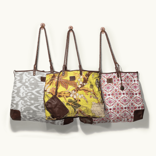 Kantha Quilted Tote - Will Leather Goods
