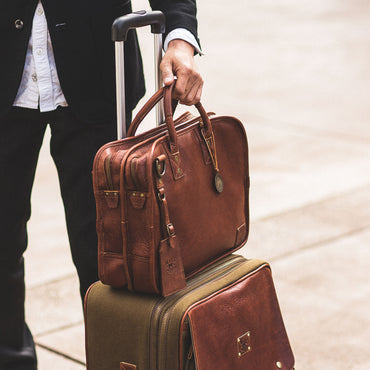 Hank Double Zip Briefcase - Will Leather Goods