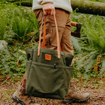 Waxed Canvas Work Tote - Will Leather Goods