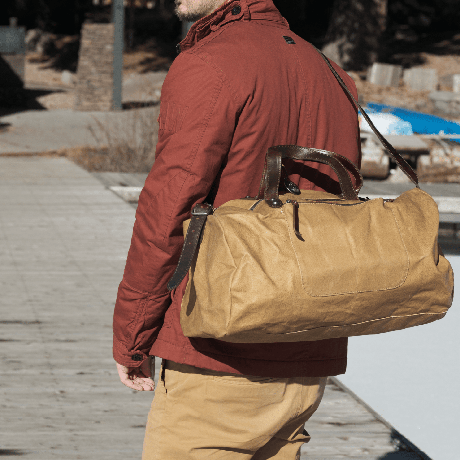 Rainline Canvas Duffle - Will Leather Goods