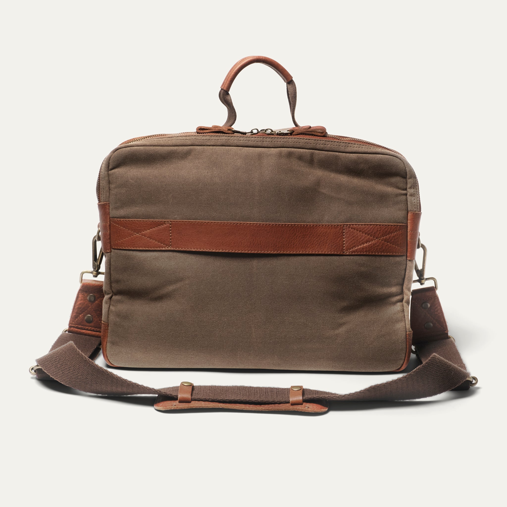 Men's Commuter Messenger Bag in Brown 'Tobacco' Leather - Thursday